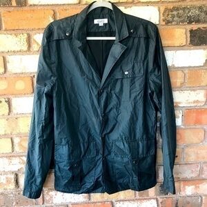 Obakki Cotton Silk Lightweight  Black Utility Jacket